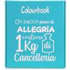 Colourbook Box Cancelleria 1 kg Kit Scuola Completo (Azzurro) | Idea regalo, Selezione assortita, Quaderni, Astuccio, Penne, Evidenziatori, Gomme, Righello, Senza doppioni