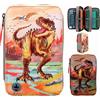 Depesche Dino World Triple Pencil Case LED Khaki Brown (412381)