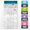 HermannPartner Calendario da 3 mesi 2026 con cursore datario - Calendario da parete 30 x 49 cm per una pianificazione ottimale, panoramica di 3 mesi, calendario da parete, calendario da ufficio, calendario da 3 mesi