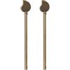 eMagTech 2 Pezzi Perno Di Bloccaggio In Bronzo Retrò Perno Di Bloccaggio Cinese Stile Foglia Chiave Per Porta Chiavistello Per Stile Cassetto Porta Armadio Porta Scarpiera (14 mm)