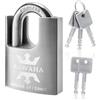 KAWAHA 21/50KD-5SK Lucchetto ad alta sicurezza in acciaio inossidabile con involucro protettivo con chiave per uso sia interno che esterno (Resistente, antiruggine) (2 pollici (50mm)