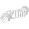 LIRAST Ø 100mm Tubo Flessibile di Scarico Rotondo in PVC con Connettore (maschio) - Raccordo per Canalizzazione