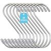 GOLDEROC 20 ganci a S piccoli, 7 cm, ganci da appendere, ganci in acciaio inox, ganci in metallo, ganci da cucina, ganci per appendiabiti, ringhiere per balconi, armadi, fioriere, ganci per piante,