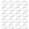 eMagTech 20 Pezzi Rondelle In PTFE Da 8x5x1,5 Mm Per Sigillare Manometri Con Filettatura 1/8 BSPP