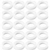eMagTech 20 Pezzi Rondelle In PTFE Da 9,5x5,5x1,5 Mm Per Sigillare Manometri Con Filettatura 1/4 BSPP