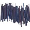 Design61 100 x perni in acciaio, per battiscopa, 1,2 x 35 mm, testa cilindrica, blu