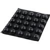 eMagTech 25 Pz Silicone Autoadesivi Cuscinetti Di Smorzamento Del Rumore Anti-collisione Antiscivolo Nero 19x10mm Per Altoparlante Elettronica Da Tavolo Cassetto Del Computer Portatile