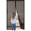 Famoum Zanzariera Magnetica Porta 145x210cm,Tenda Zanzariera con Magneti,Protezione Antizanzare per Porte e Finestre,Traspirante,Facile Installazione e Rimozione,Chiusura Automatica,Nero