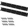 MindWissUp 2 Pezzi Staffe Angolari, 275x25x25mm Squadre Angolari in Acciaio Inossidabile, Squadre a L a 90 Gradi, Supporto Angolare per Mobili in Legno, Recinzioni Fissaggio con Viti per Interni ed Esterni