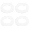 eMagTech 4 Pezzi Guarnizione Di Tenuta Per Base Valvola Di Scarico 816.179.00.1 Compatibile Con Geberit Valvole Di Scarico Sifone 58x32mm