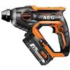 AEG 4935464985 BBH18C LI-202C - Martello combinato 18 V, attacco SDS-Plus, regolazione del numero di giri/scatti, 2 batterie 2,0 Ah, caricatore
