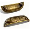 SYZOW 6 maniglie per mobili vintage, distanza tra i fori 64 mm, per mobili da cucina, in lega di zinco (bronzo)