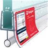 STEIGNER Guarnizione doccia UK08 180 cm (1 pz.) trasparente - Guarnizione box doccia verticale per docce angolari o pentagonali con porta 6-8 mm - Perfetta aderenza, Materiale resistente, Impermeabile