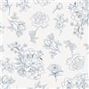 Yomshi Carta da Parati Autoadesiva Bianca e Blu per Mobili Motivo Floreale Vintage Pellicola in Vinile 44 x 300 cm Fai da Te Klebetapete per Bagno Soggiorno Impermeabile Rimovibile Facile da Applicare