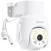 ZOSI 5MP 360° PT Telecamera di Sorveglianza WiFi 6 Aggiuntiva Sistema di Sicurezza NVR Wireless, con Rilevamento Persone/Veicolo, Audio Bidirezionale, Visione Notturna a Colori