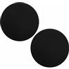 SOTOOLS Set di 2 rosette per porte rotonde come coperture cieche, in vero acciaio inox nero, verniciato a polvere, Ø 55 mm, con adesivo 3M VHB