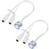 eMagTech 2 Pezzi Interruttore Dimmer Touch A Striscia Con Doppi Connettori Femmina 24 V/12 V 17,5 Mm Adatto Per Strisce LED
