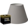 Stappa e illumina kit Paralume e Stappa e illumina per trasformare la tua lampada bottiglia con un paralume (Kit con paralume Grigio da 30cm)