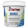 MAXMEYER Bianca Monomano BMB, Pittura per Interni Lavabile, 2 in 1 Fissativo e Pittura, Ottima Copertura, Finitura Opaca, Bianco, 14 Litri