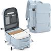 SZLX Zaino Ryanair 40x30x20 Sottovuoto con Pompa Zaino da Viaggio 40x30x20 Wizzair Vueling Bagaglio a Mano Donna Uomo Borsa da Cabina Aereo Borsa da Viaggio Aereo con porta USB e Scomparto per Scarpe