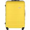 BARRENS Valigia Grande Rigida Trolley da Stiva XL 77 cm ABS con 4 Ruote Bagaglio Valigie Leggera 91 L Organizzazione Fino a 23 kg (Giallo)