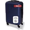 BERTOO Milano Valigia media blu navy 52 L - Trolley rigido 60x40x24 cm in ABS con 4 ruote girevoli e serratura a combinazione