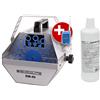 Showlite BM-60 Macchina per Bolle di Sapone SET incl. Fluido UV blu | DJ, potente ventilatore, motore potente per rotazione uniforme, circa 20-24 giri al minuto, serbatoio da 0, 9 kg, Colore: blu