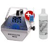 Showlite BM-60 Macchina per Bolle di Sapone SET incl. Fluido UV giallo | Potente ventilatore, Motore potente per rotazione uniforme, Circa 20-24 giri al minuto, Serbatoio da 0, Potenza 60W, Peso: 2