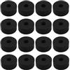eMagTech 16 Pezzi Jazz Drum Feltro Piatti Pad Feltro Drum Pad 35x15mm Accessorio Manica Tamburo Per La Maggior Parte Degli Accessori Per Strumenti Jazz Drum Neri