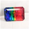 30.20 Ct Ammolite Opal Naturale Bi-Color Multicolor Doublet Organico Raro