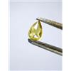 Sparkling Fancy Diamonds Piccolo Diamante Naturale Rustico SI1 0.08TCW Giallo Taglio Pera Completo