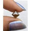 Sparkling Fancy Diamonds Cioccolato Marrone Diamante Naturale 0.92TCW Decorato Kite Stepcut To Make Hoop