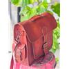 Fatto a mano Borsa A Tracolla Vintage In Vera Pelle Di Capra Marrone Per Uomo 16" Per Laptop