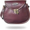 Fatto a mano Borsa Slim In Pelle Connessa Da Donna 7X9 Marrone
