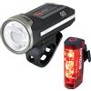 SIGMA Aura 90 + Hiro 50 | Con modalità auto con sensore di luminosità e funzione memoria della luce anteriore, luce posteriore con luce freno