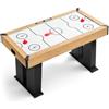 VEVOR Tavolo da hockey con marcatura elettronica, 137,2 cm/152,4 cm | Tavolo da gioco Air Hocey con potente ventola, cursore e dischi per giochi di famiglia