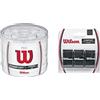 Wilson PRO WRZ4024WH, Confezione da 60 Grip Unisex-Adulto, Bianco, Taglia Unica & Grip WRZ403000 Impugnatura Ultra Wrap Overgrip, Unisex, Nero, 3 unità