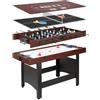 VEVOR Set da tavolo da gioco combinato 2/3/4 in 1 per sala giochi | Tavolo da hockey ad aria, 203,2 cm/223,5 cm/137,2 cm, tavolo da ping pong, biliardo, calcio balilla e poker, impilabile