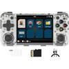 Cintwory RG35XX H Console di gioco portatile retrò con schermo IPS da 3,5 pollici Linux OS 64G TF Card con 5500 giochi classici batteria integrata da 3300 mAh compatibile con WiFi 5G e Bluetooth 4.2 (bianco