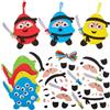 Baker Ross FX975 Uova Ninja Kit di decorazione misti e abbinati - Confezione da 8, kit di artigianato pasquale per bambini
