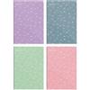 Miquelrius - Pack 4 Quaderni Scolastici, Formato Foglio (215 X 309 mm), 80 Fogli Da 90 g/m², Quaderni A Quadretti 4 X 4 mm Con Margine, Quaderni Con Copertina Rigida A Spirale, Ideali Per Il