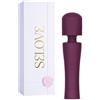 SELOVE - Wand Vibrator Potente con Vibrazioni Profonde e Risonanti, Collo Flessibile (Viola)