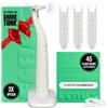 FLAUS Filo interdentale elettrico (tessuto extra resistente) - Shark Tank + Oprah's List - Alternativa per il filo interdentale - per la rimozione della placca per adulti - facile vibrazione filo