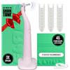 FLAUS Flosser elettrico (Gentle Glide) - Shark Tank + Oprah's List - Alternativa per il filo interdentale - Rimozione della placca dentale per adulti - Facile vibrazione Power Flossing - Gomma