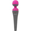 palmpower BMS PalmPower Massager Bacchetta da massaggio vibrante, alimentata a rete, ca. 18 cm, Ø ca. 3,5 cm, Rosa/Nero