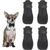 GOSHIES 4 scarpe per cani, protezione zampe, per cani, per esterni, traspiranti, antiscivolo, per piedi con una larghezza di circa 3,2 cm (XS)