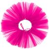 JIHUOO Gonna tutù in tulle rosa shocking per cani di piccola taglia, cucciolo, cinghia regolabile, estate, tinta unita, vacanza, lunghezza totale 95 cm, lunghezza gonna 16 cm, lavaggio a secco