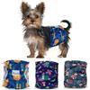 SlowTon Male Dog Diapers Wraps, Pannolini lavabili fasce per la pancia con cuscinetti aggiuntivi, Pannolini altamente assorbenti con chiusura flessibile, confezione da 5