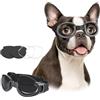 PETLESO Occhiali da sole per cani, resistenti ai raggi UV, con lenti intercambiabili, per cani di taglia media e grande, equitazione, guida, viaggi all'aperto