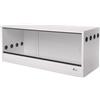 Aquariumline Terrario in Legno (BIANCO, 100X40X40) | con Ante Scorrevoli in Vetro, Ventilazione Alto-Basso, Pannelli da 18 mm